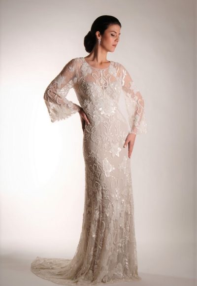 Beaded glamour with a lean silhouette..